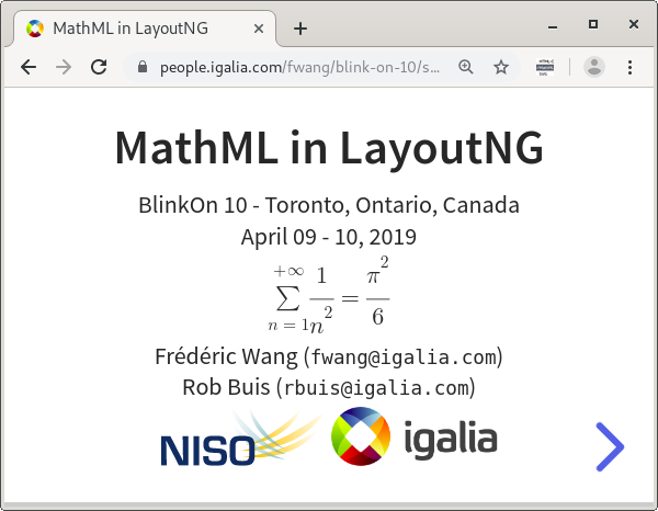 MathML in LayoutNG, BlinkOn 10